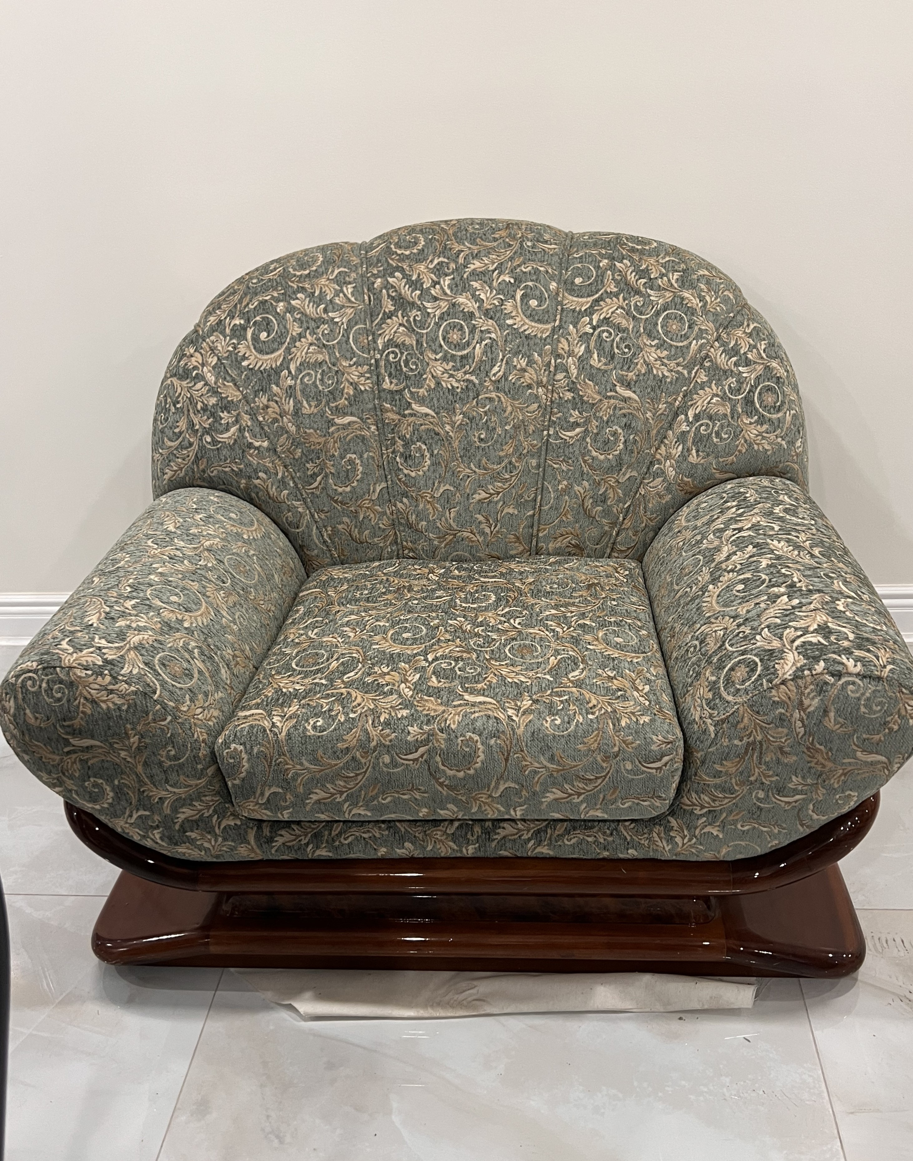 classic upholstered armchair