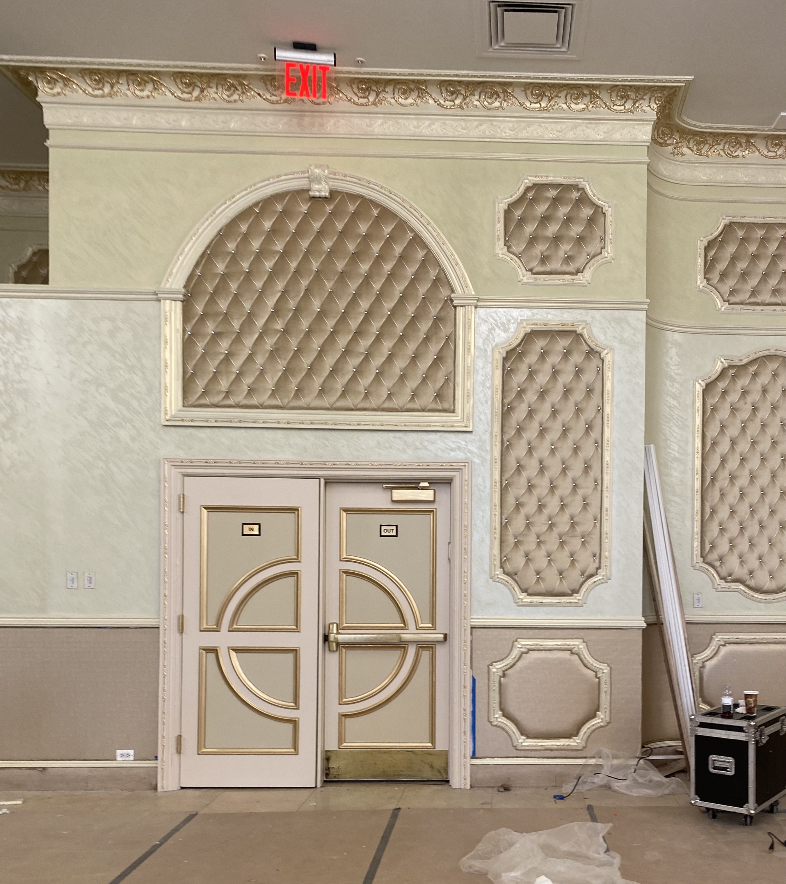 upholstered commercial wall